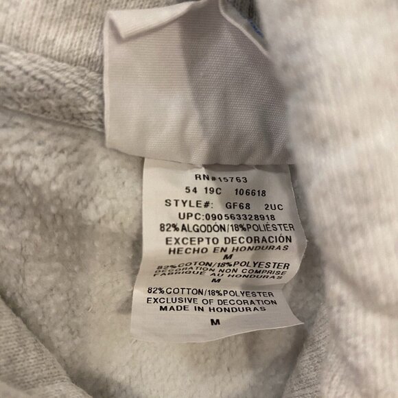 Champion Men's Reverse Weave Hoodie Sweatshirt Old English Logo Silver Gray M - Picture 9 of 10